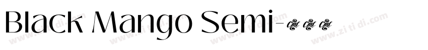Black Mango Semi字体转换